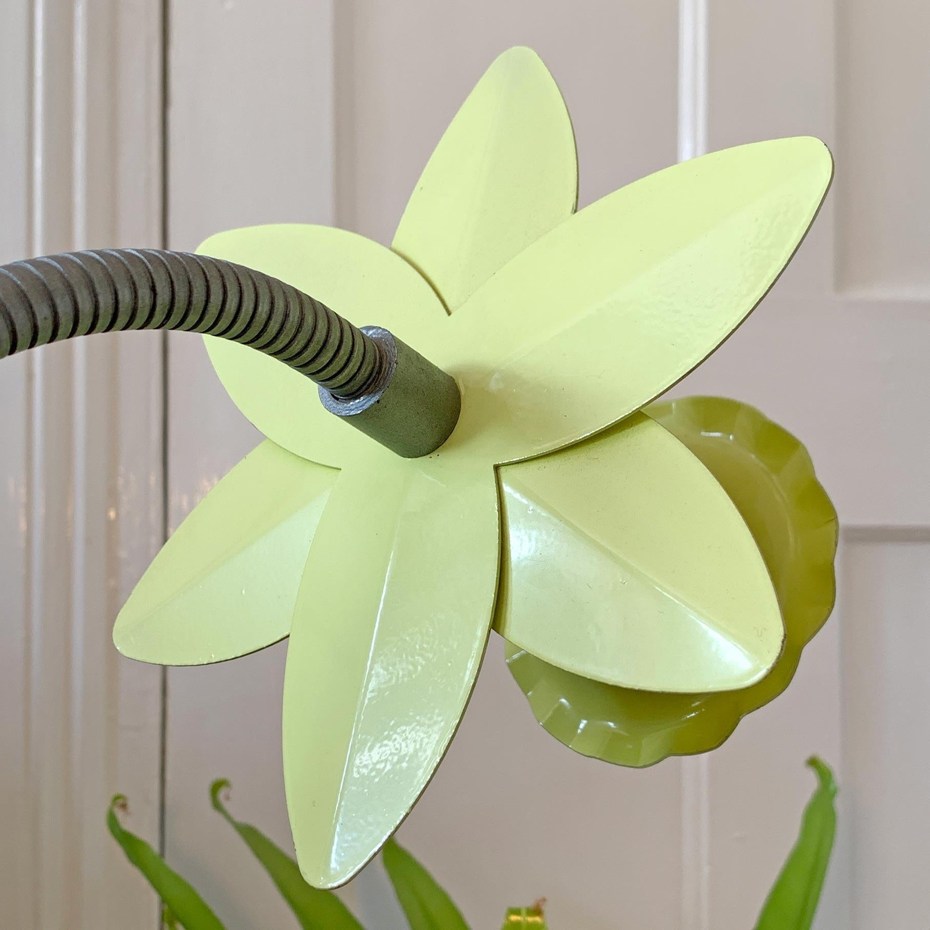Metal Bliss Daffodil Table Lamp, 1980s