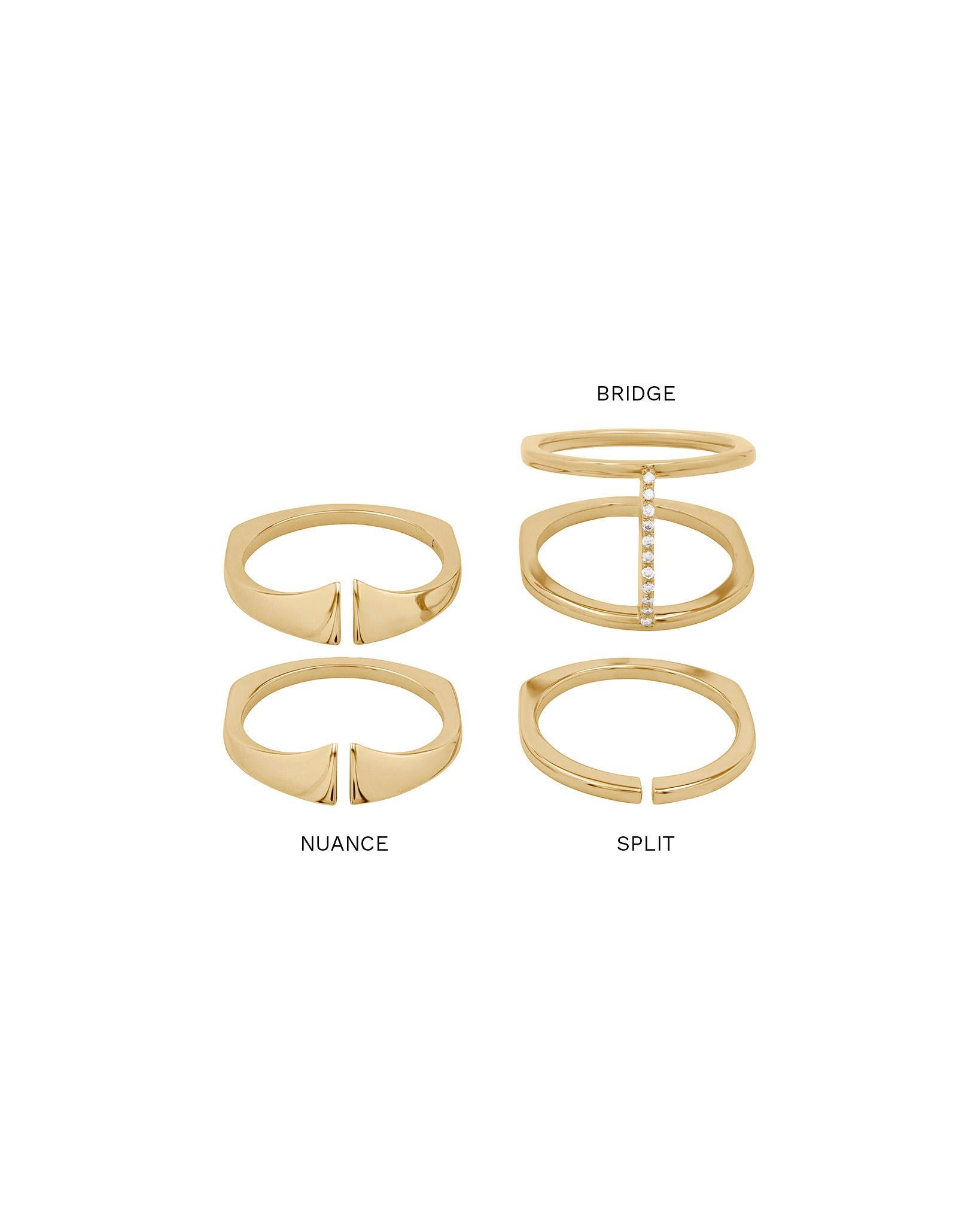 Women's or Men's Bliss Lau Fairmined 18k Gold Kaleidoscope Ring Mini For Sale