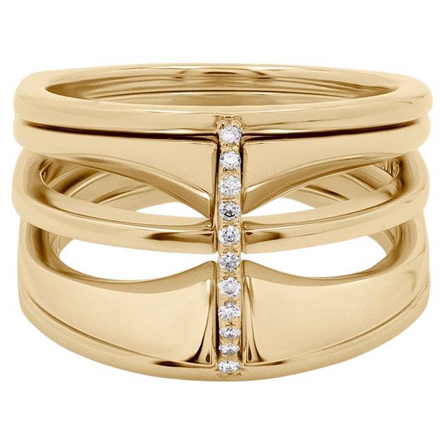 Bliss Lau Fairmined 18k Gold Kaleidoscope Ring Mini For Sale
