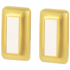 Bliss of Mother-of-Pearl Rectangle Earrings