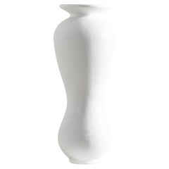 Bliss Sculpture Vase, Handmade Organic Shape in White