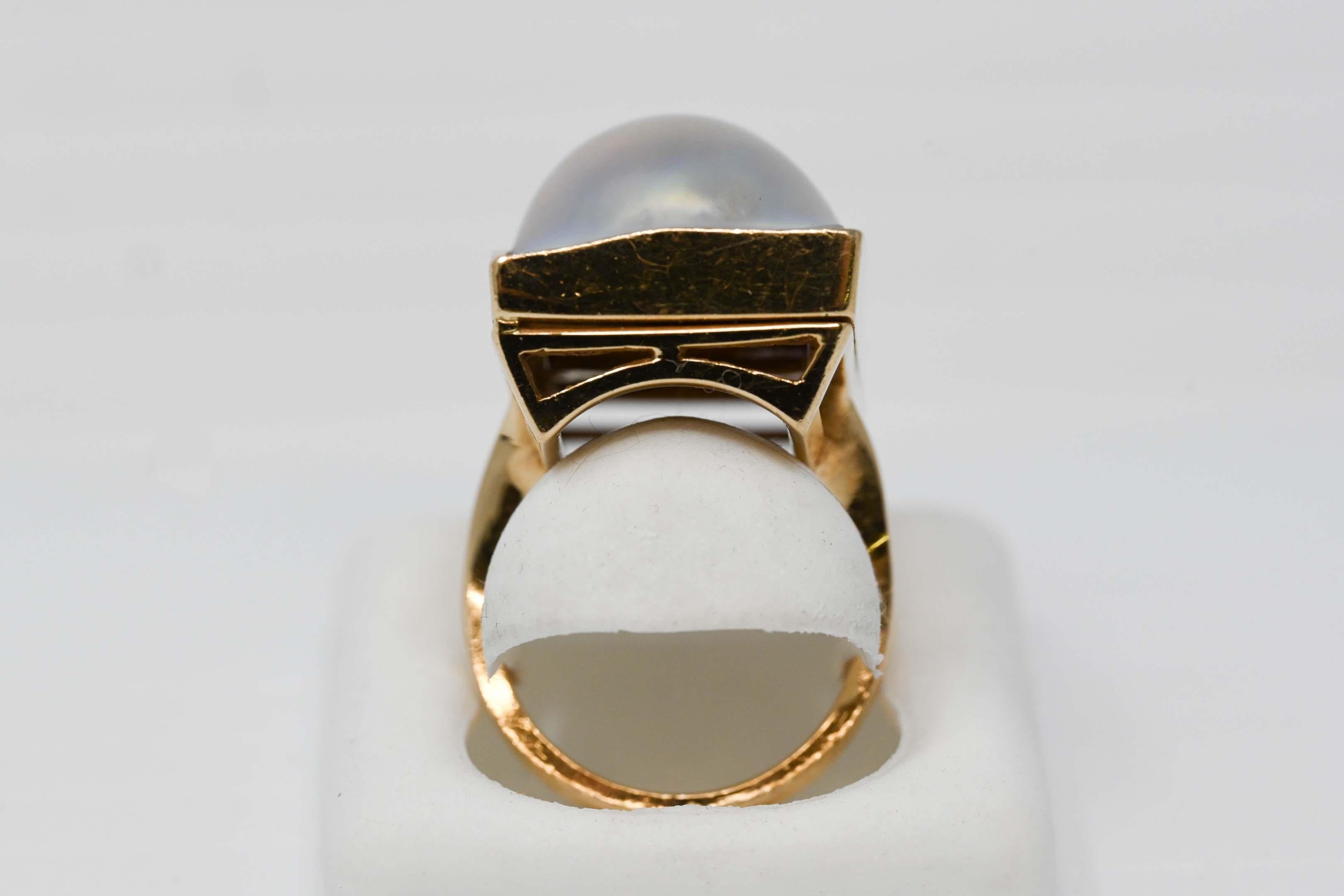 blister pearl ring