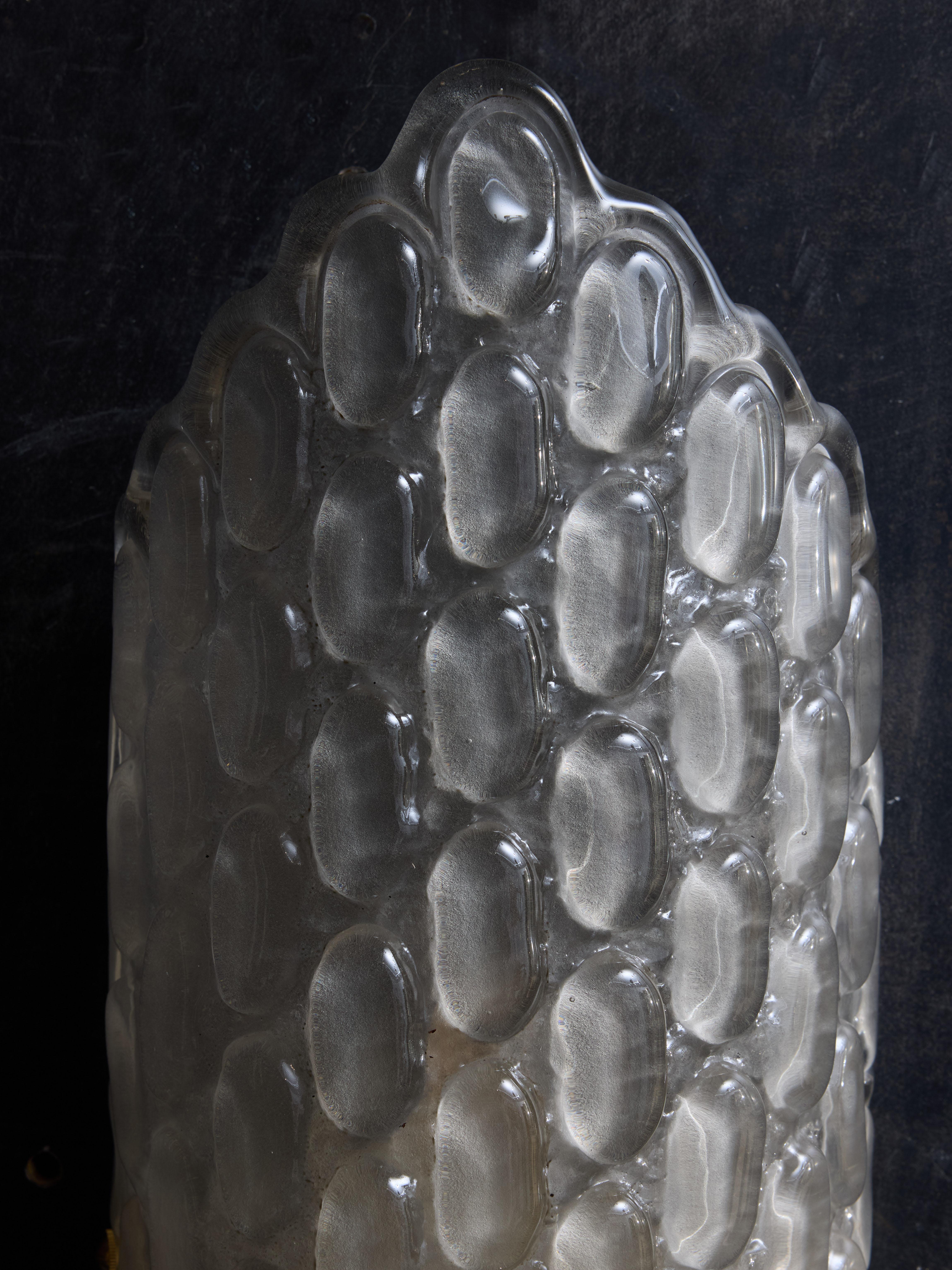 Apliques de cristal de Murano ampollado Siglo XXI y contemporáneo en venta