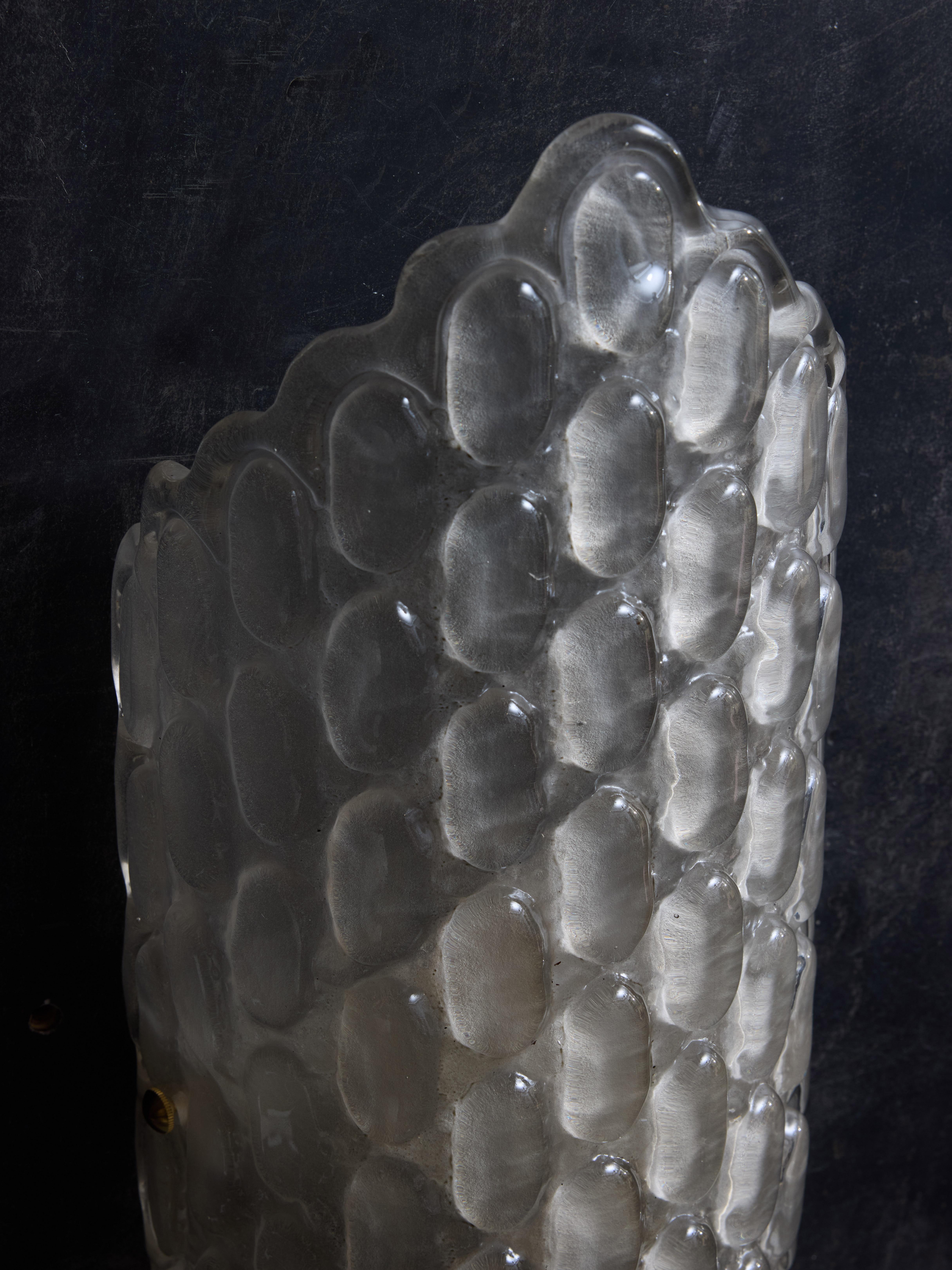 Apliques de cristal de Murano ampollado en venta 1