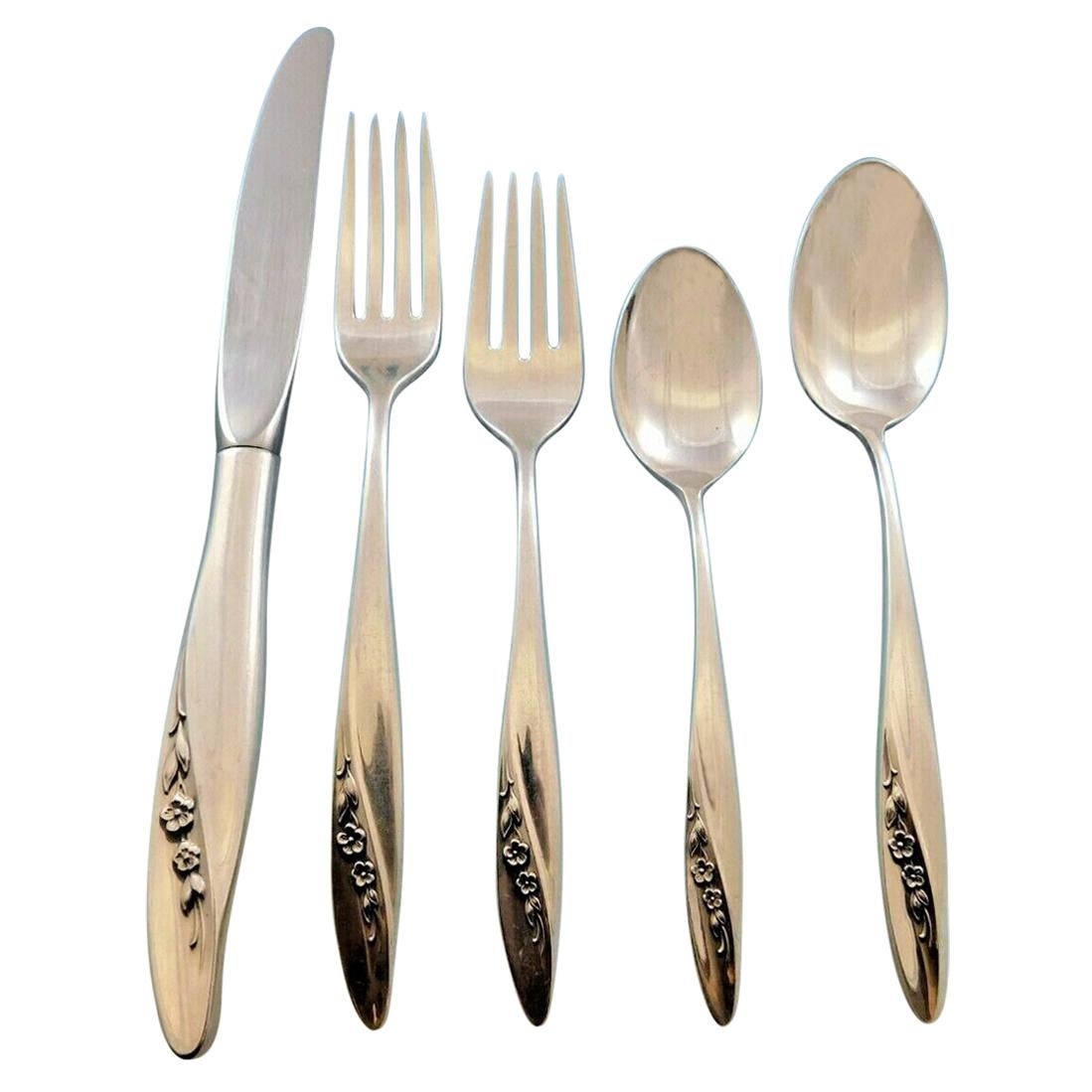 Blithe Spirit by Gorham Sterling Silver Flatware Set for 8 Service 61 Pieces New For Sale