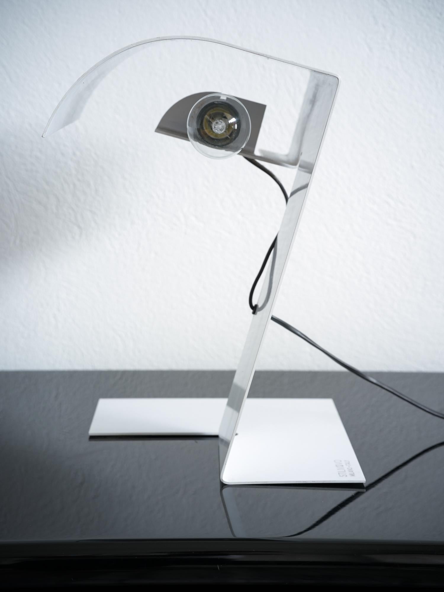 Lámpara de mesa Blitz Trabuccho, Vecchi y Volpi para Stilnovo, años 1970. en Excelente estado para la venta en Athens, Attiki