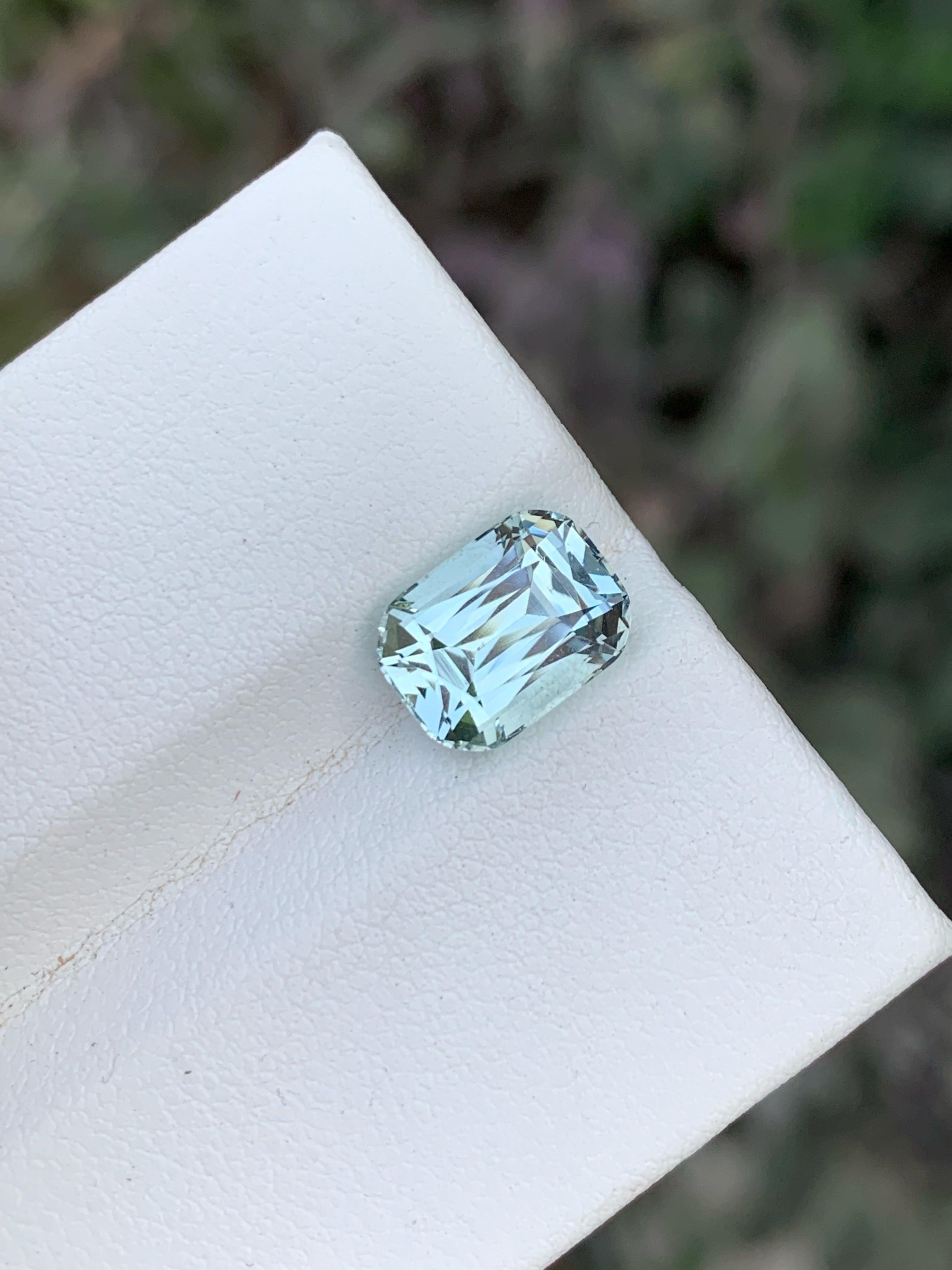 Natural Aquamarine stone, available for sale at wholesale price natural high quality 3.00 Carats Eye Clean Clarity Loose Aquamarine from Pakistan.

Product Information:
GEMSTONE NAME: Blizzard Sea Blue Aquamarine Stone
WEIGHT:	3.00