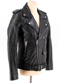 BLK DNM Leather Biker Jacket - Size S