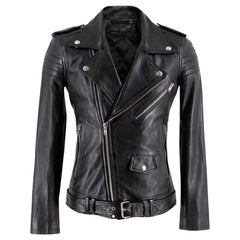 BLK DNM Leather Biker Jacket - Size S