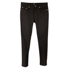 BLK DNM Size 31 Black Cotton Slim Zip Fly Jeans