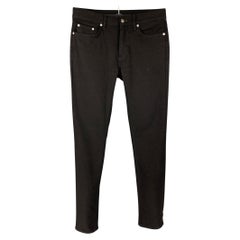 BLK DNM Jeans Slim Zip Fly in cotone nero taglia 31