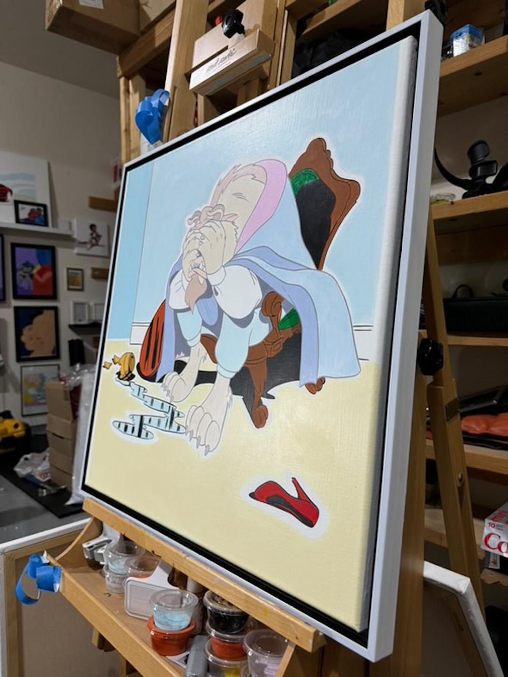 contemporary disney street art pop art hand painted interior figurative - Pop Art Painting by BLK JHN