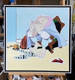 contemporary disney street art pop art hand painted interior figurative