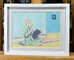 contemporary disney street art pop art hand painted interior figurative