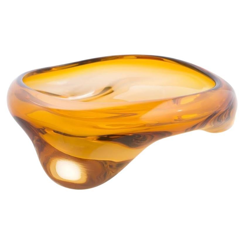 Blob Aurora Thick Bowl, Hand Blown Glass - Made to Order For Sale