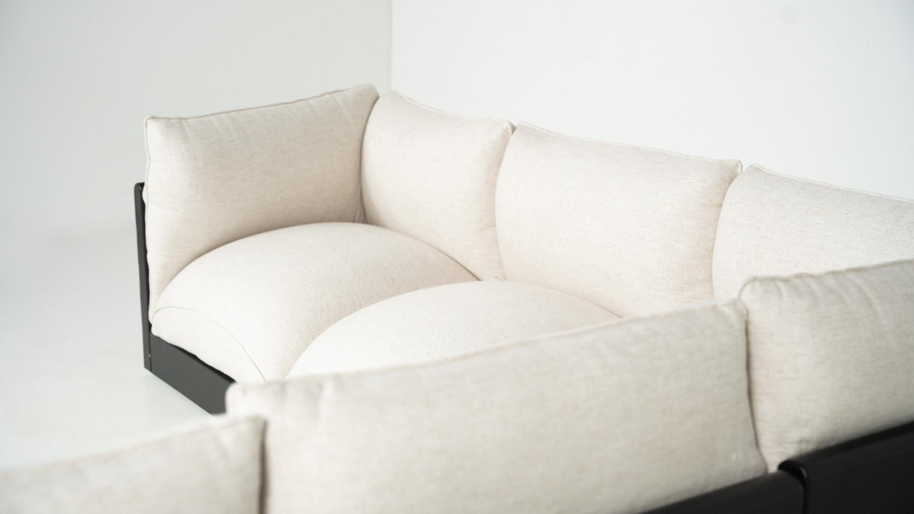 Blob Modular Sofa by Carlo Bartoli, Italy, 1970s - New Upholstery For Sale 7