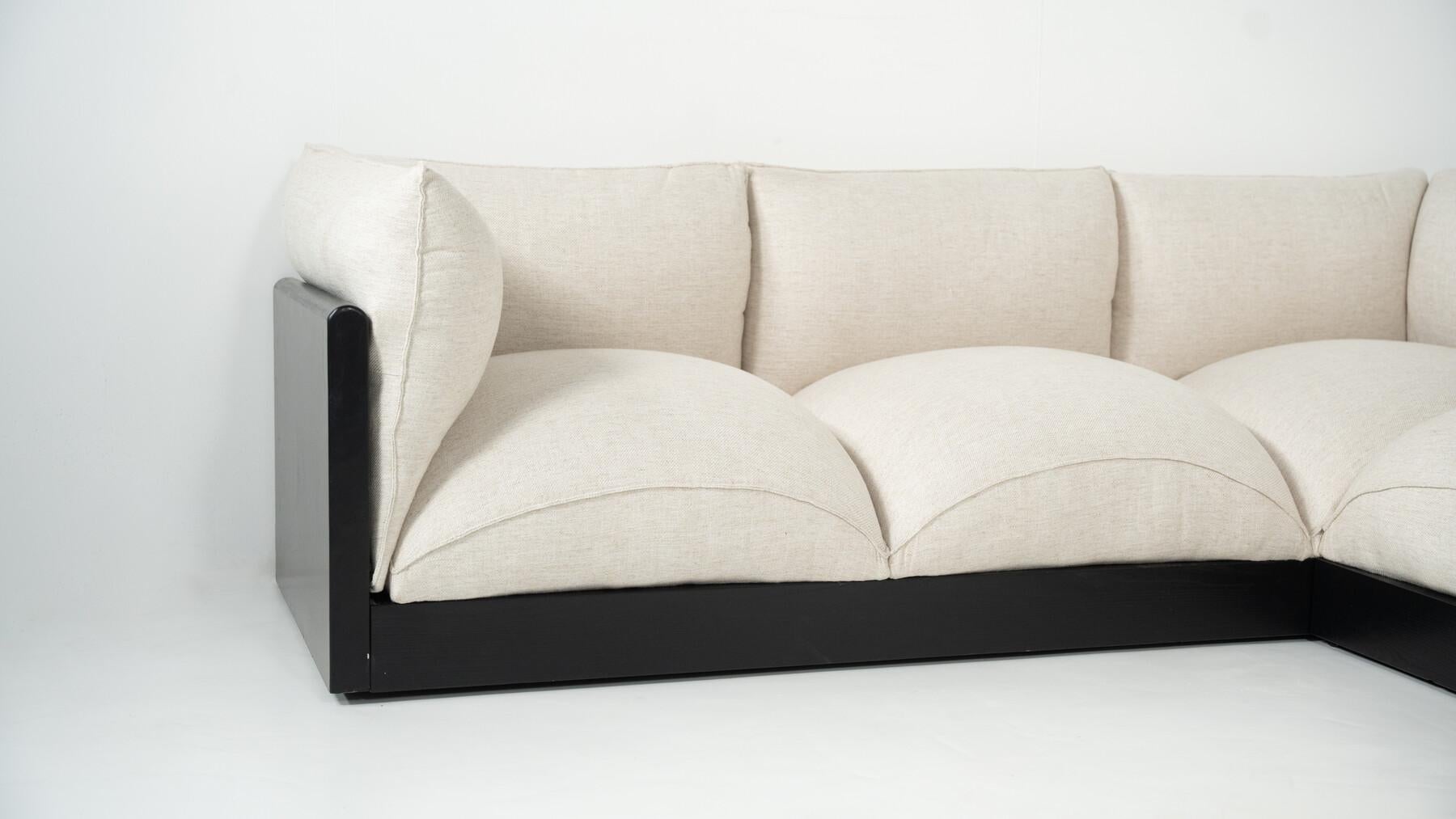 Blob Modular Sofa by Carlo Bartoli, Italy, 1970s - New Upholstery For Sale 12