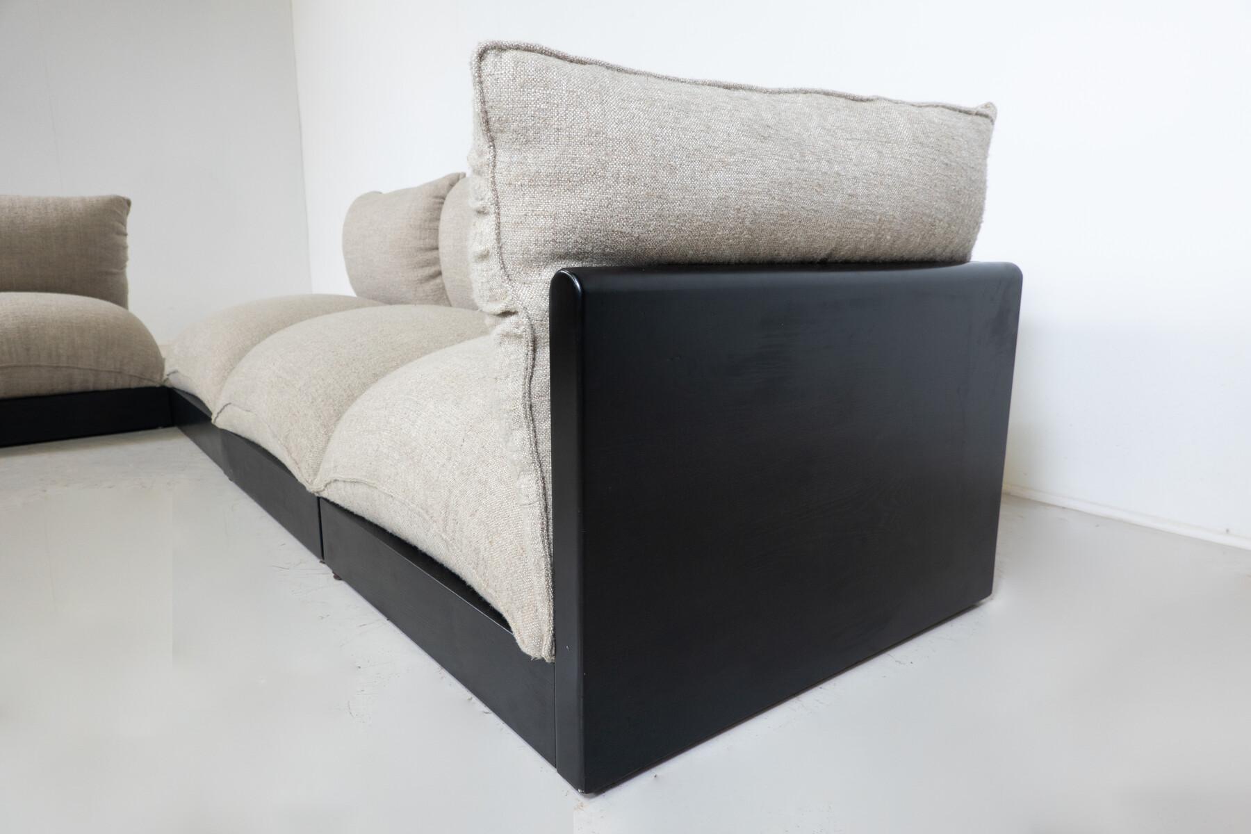 Mid-Century Modern Blob Modular Sofa by Carlo Bartoli, italy, 1970s - New Upholstery