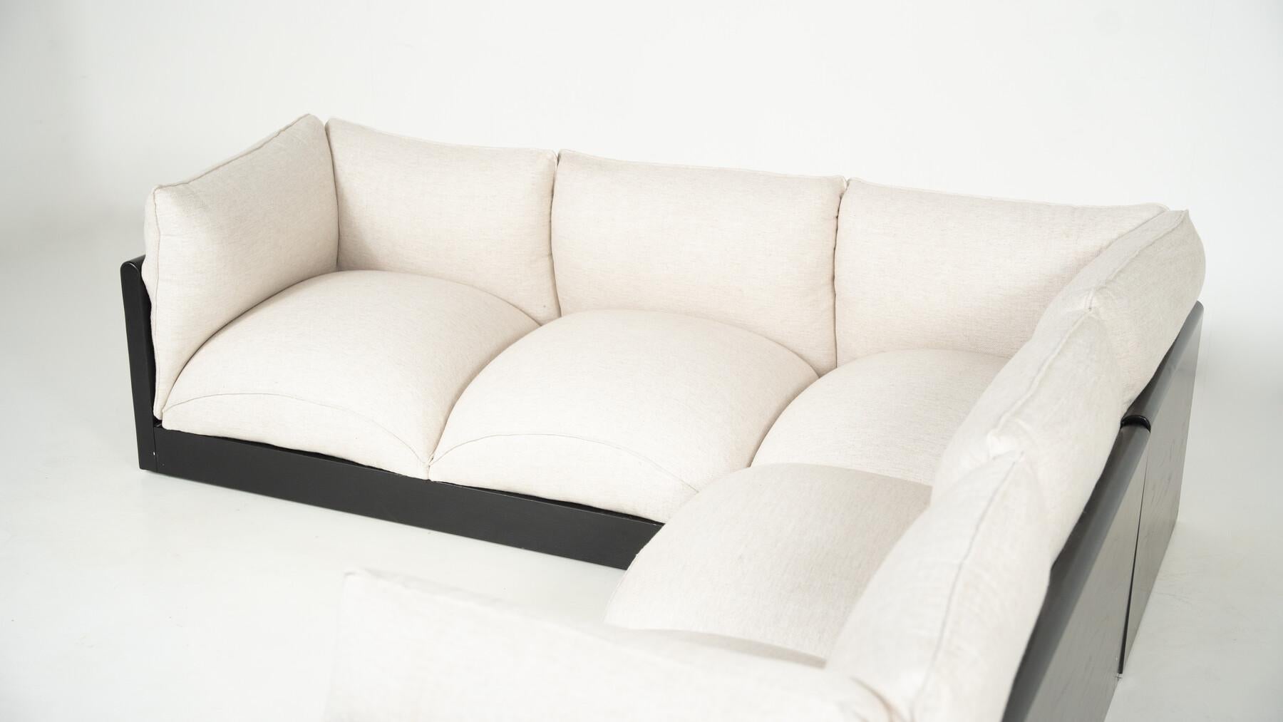 Blob Modular Sofa by Carlo Bartoli, Italy, 1970s - New Upholstery In Good Condition For Sale In Brussels, BE