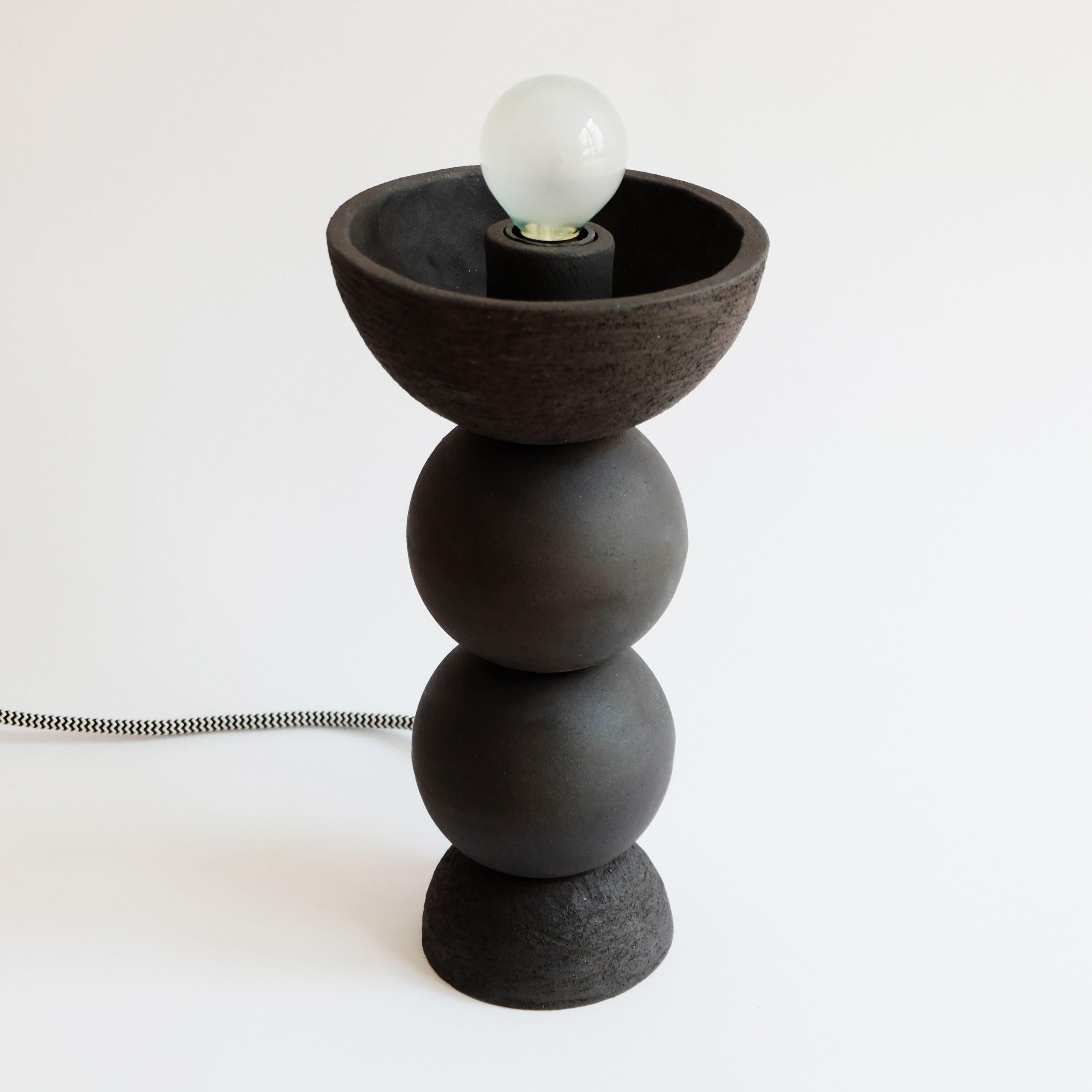 Blob Table Lamp by Ia Kutateladze
One Of A Kind.
Dimensions: W 14 x H 30 cm.
Materials: Clay.

Each piece is one of a kind, due to its free hand-building process. Different color variations available: raw black clay, raw white clay and raw red clay.