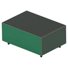 Table d'appoint Bloc L640 avec tiroir bouteille vert pin vert signal vert par E&S