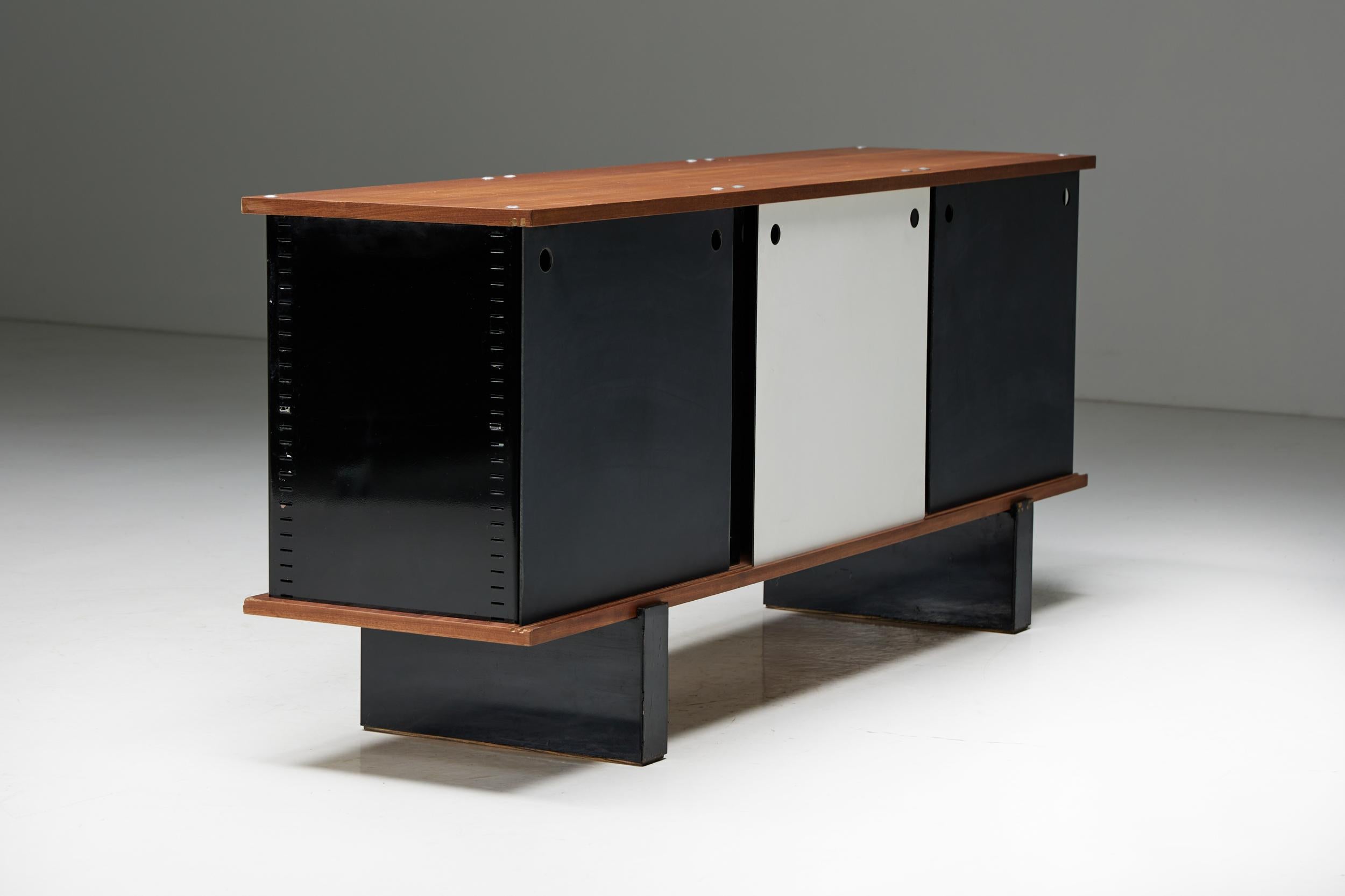 'Bloc' Sideboard by Charlotte Perriand for Cité Cansado, France, 1950s For Sale 4
