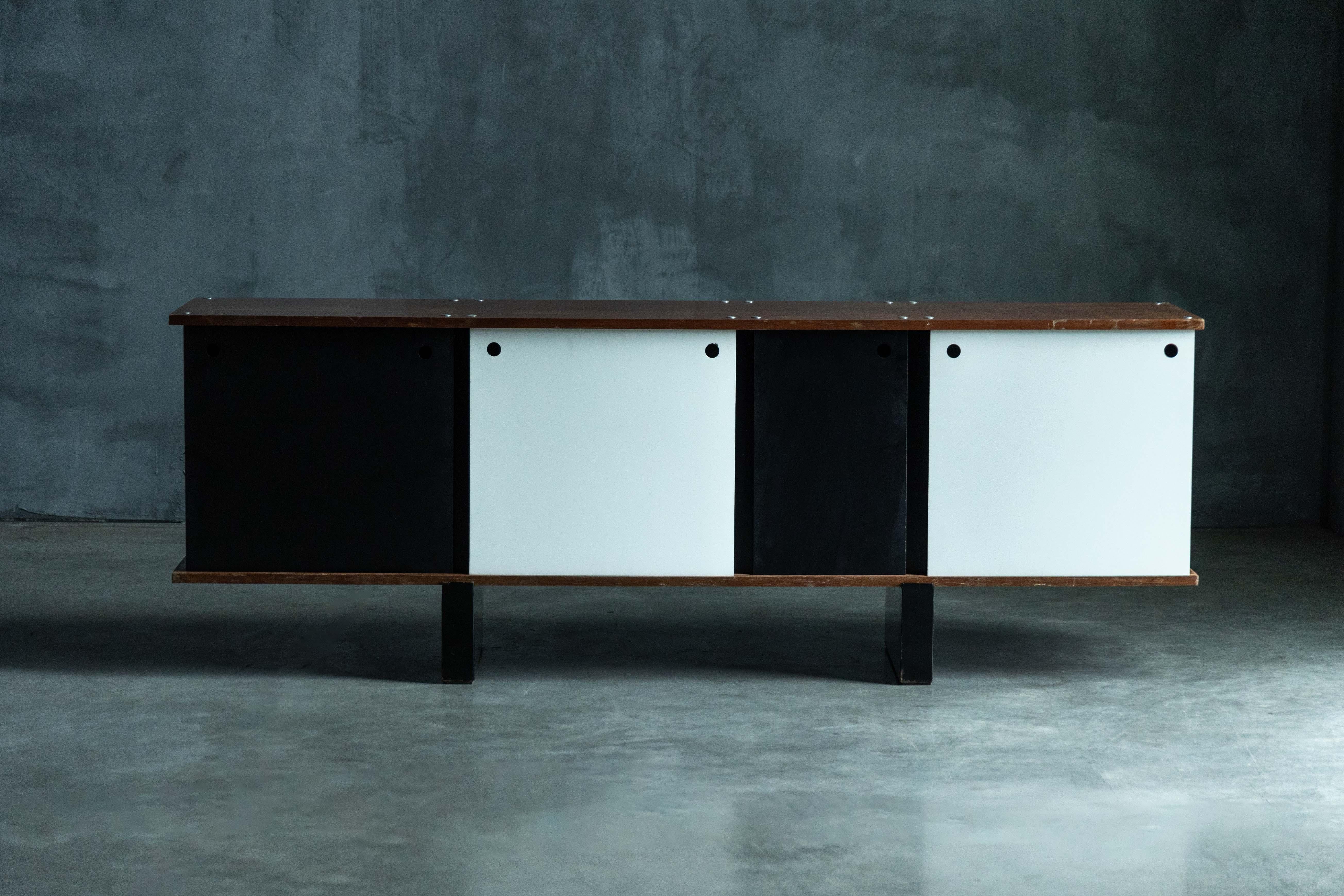 'Bloc' Sideboard by Charlotte Perriand for Cité Cansado, France, 1950s For Sale 5