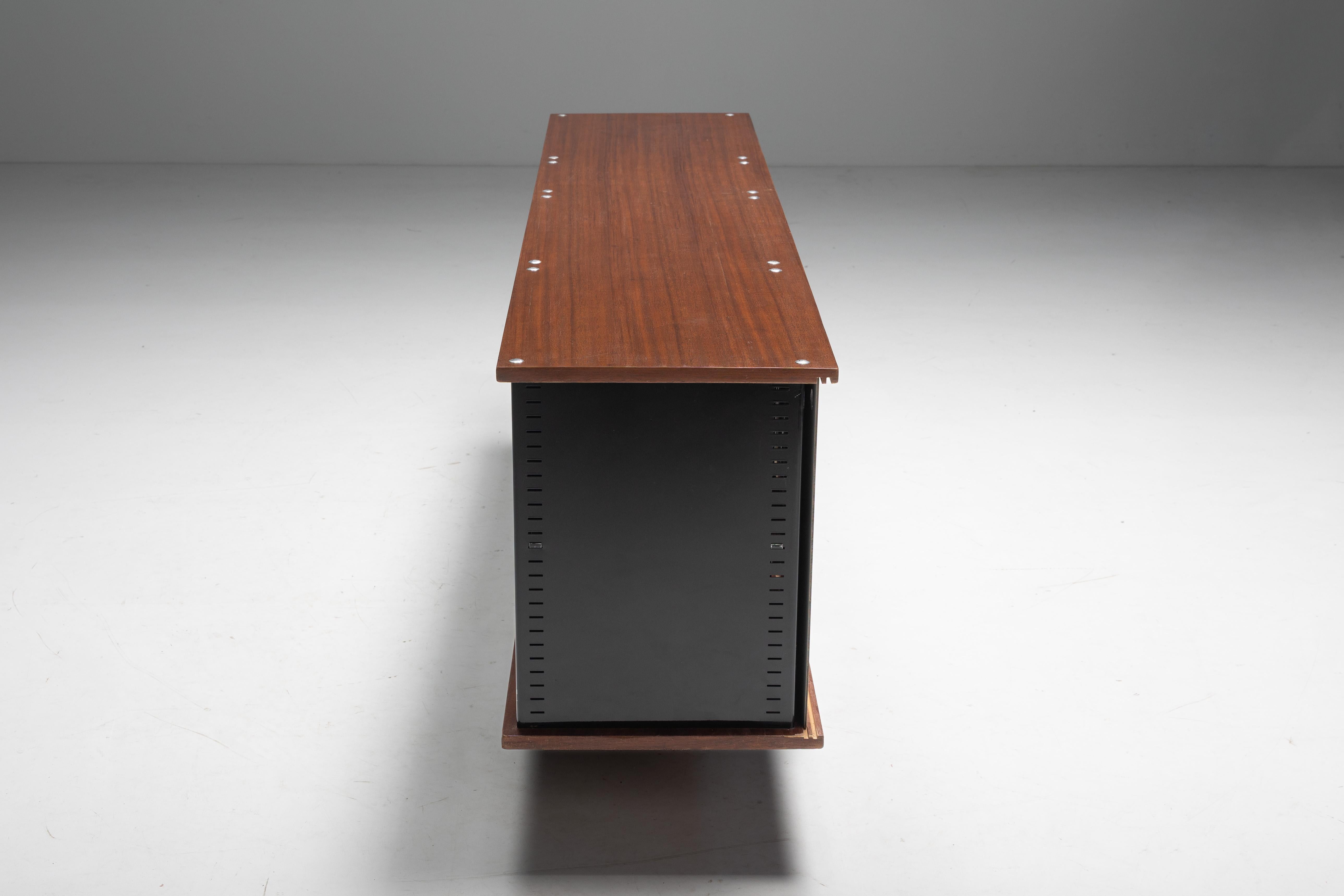 'Bloc' Sideboard by Charlotte Perriand for Cité Cansado, France, 1950s For Sale 7