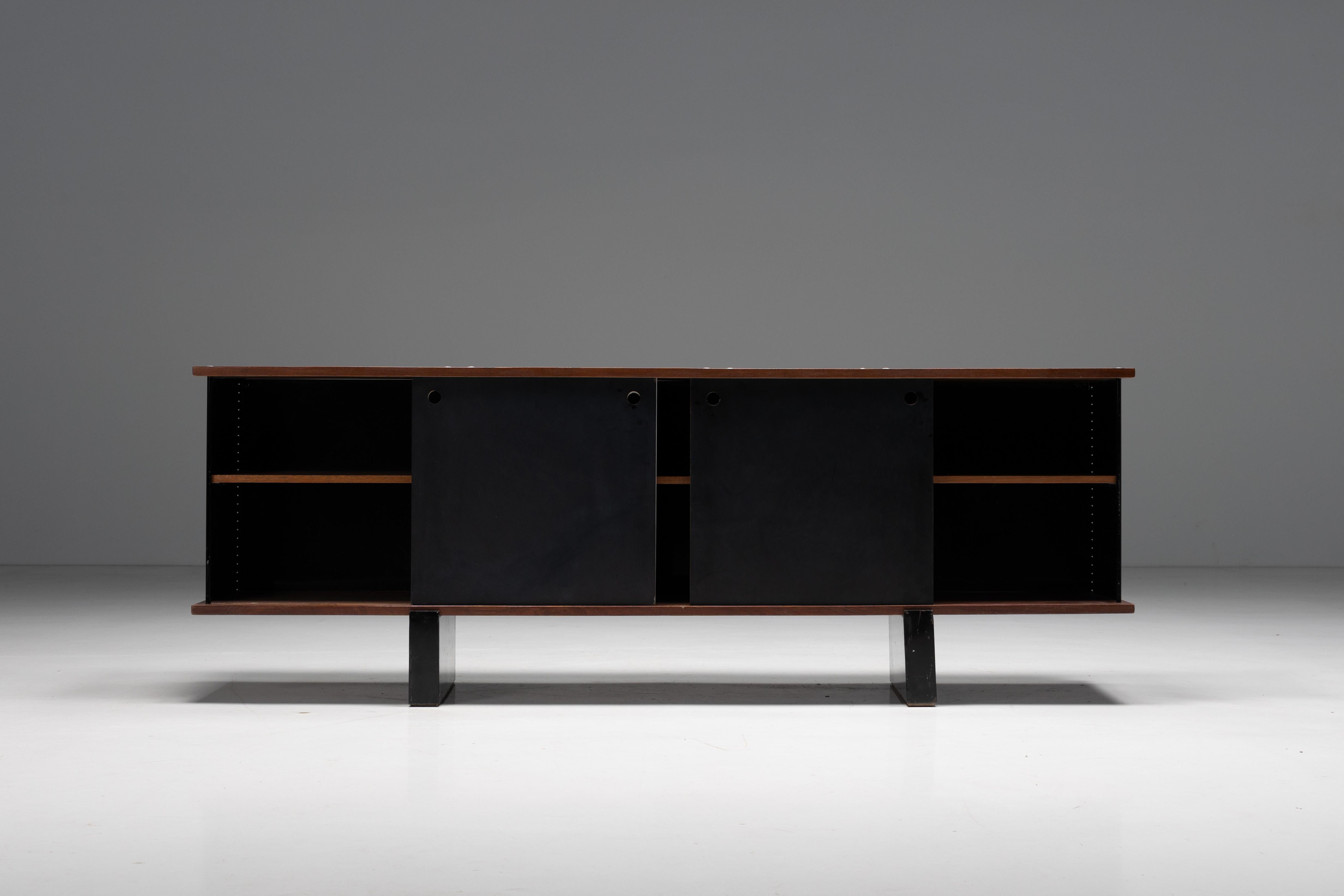 French 'Bloc' Sideboard by Charlotte Perriand for Cité Cansado, France, 1950s For Sale