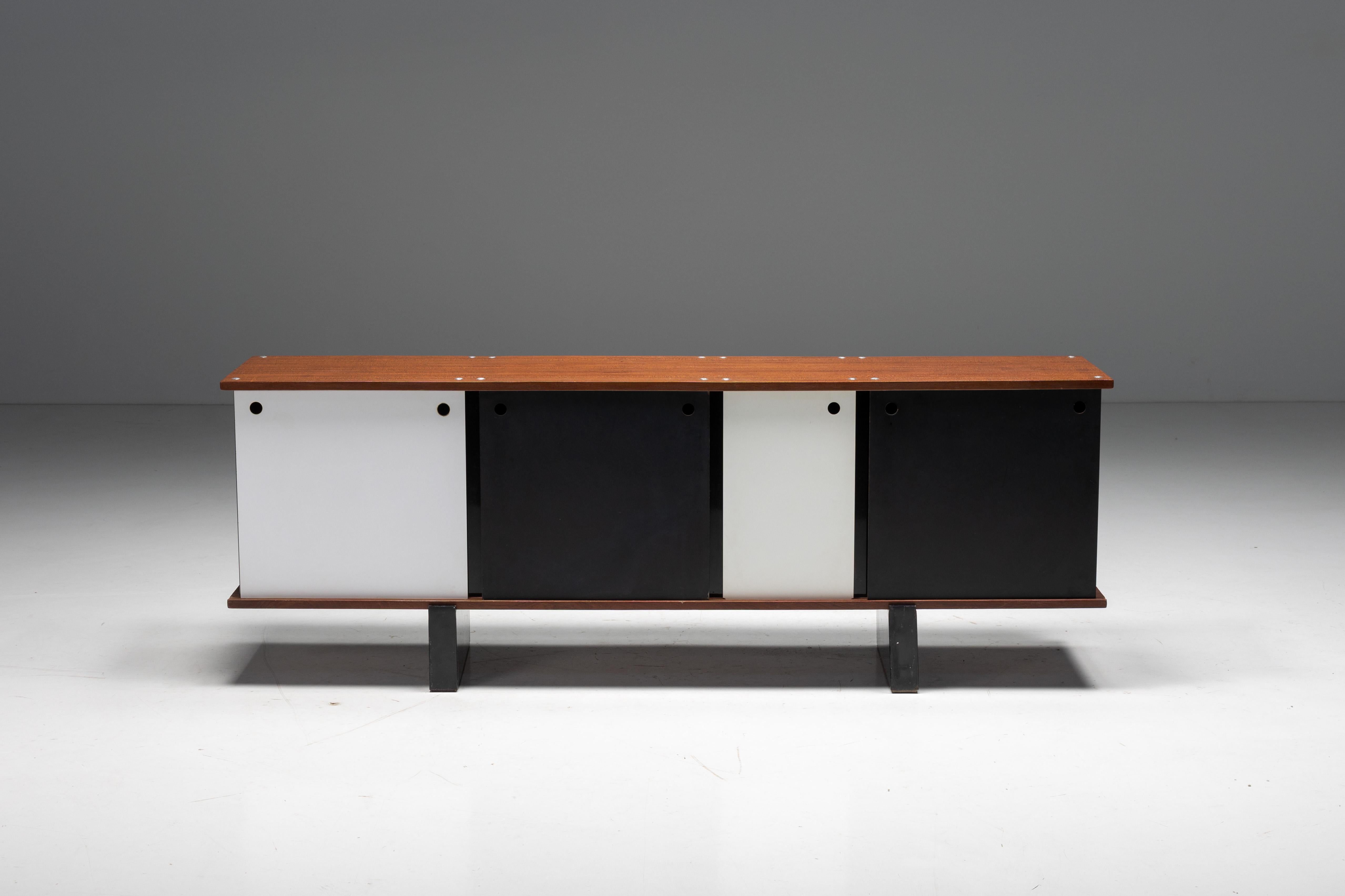 Mid-20th Century 'Bloc' Sideboard by Charlotte Perriand for Cité Cansado, France, 1950s For Sale