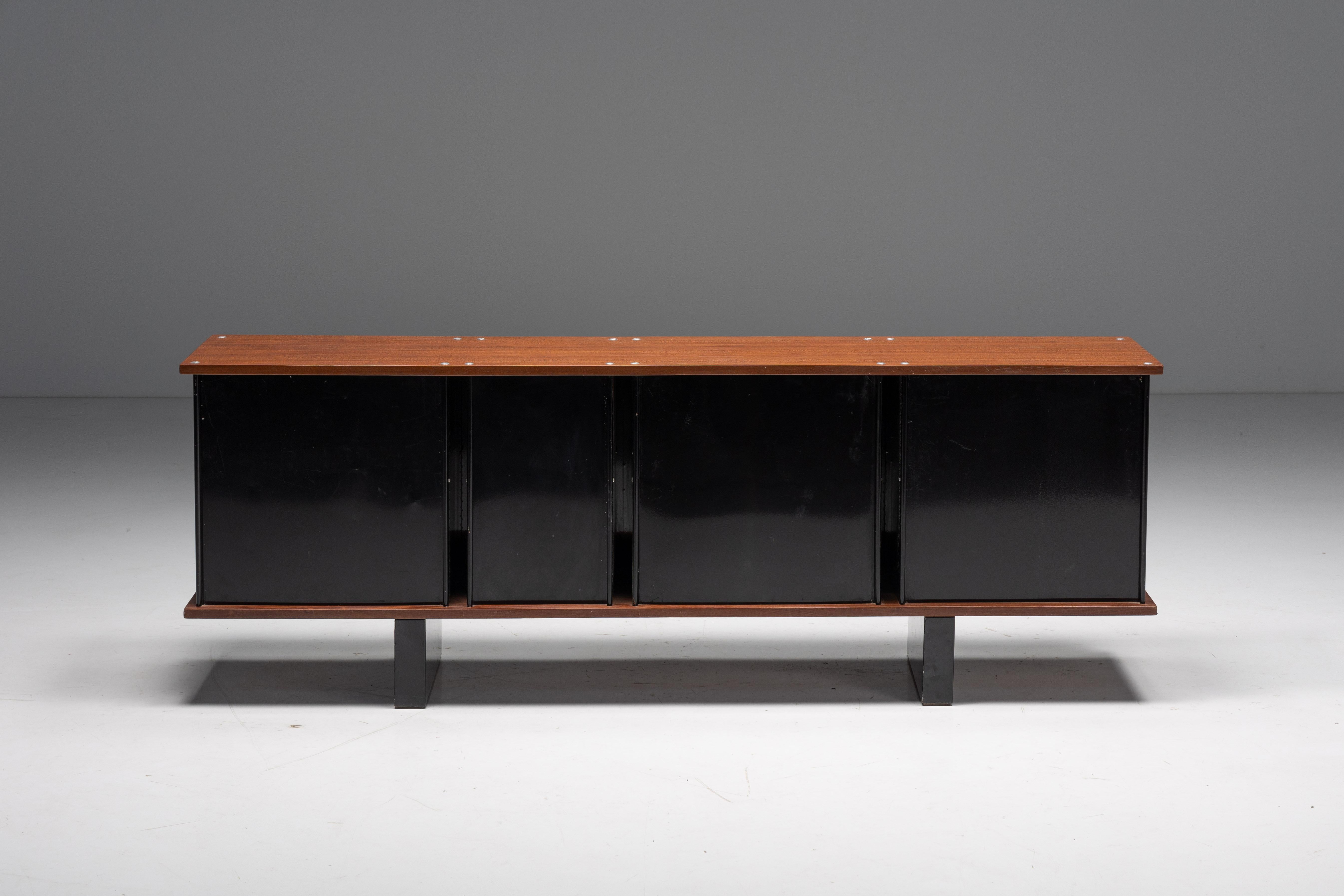 'Bloc' Sideboard by Charlotte Perriand for Cité Cansado, France, 1950s For Sale 1