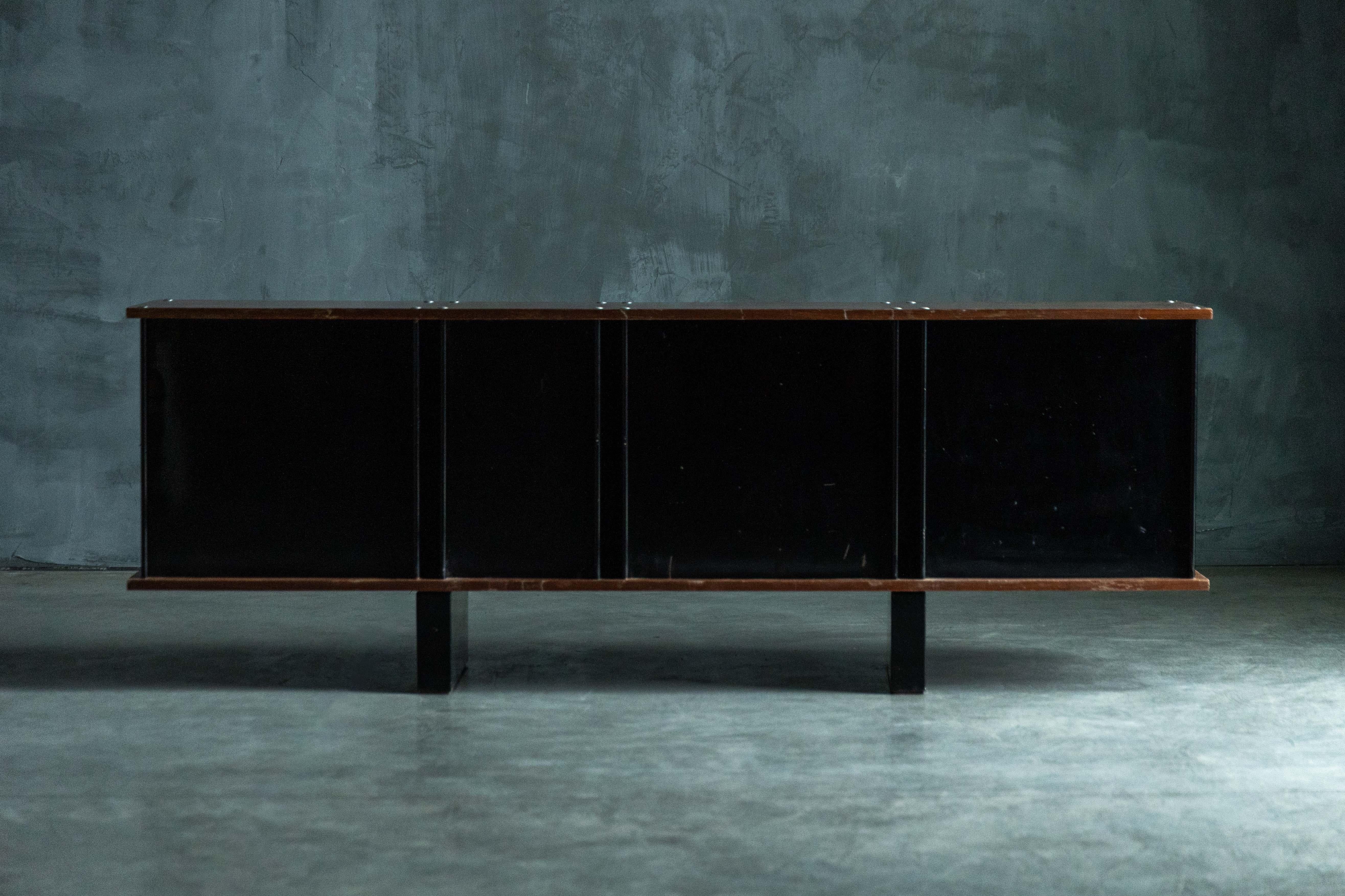 'Bloc' Sideboard by Charlotte Perriand for Cité Cansado, France, 1950s For Sale 1