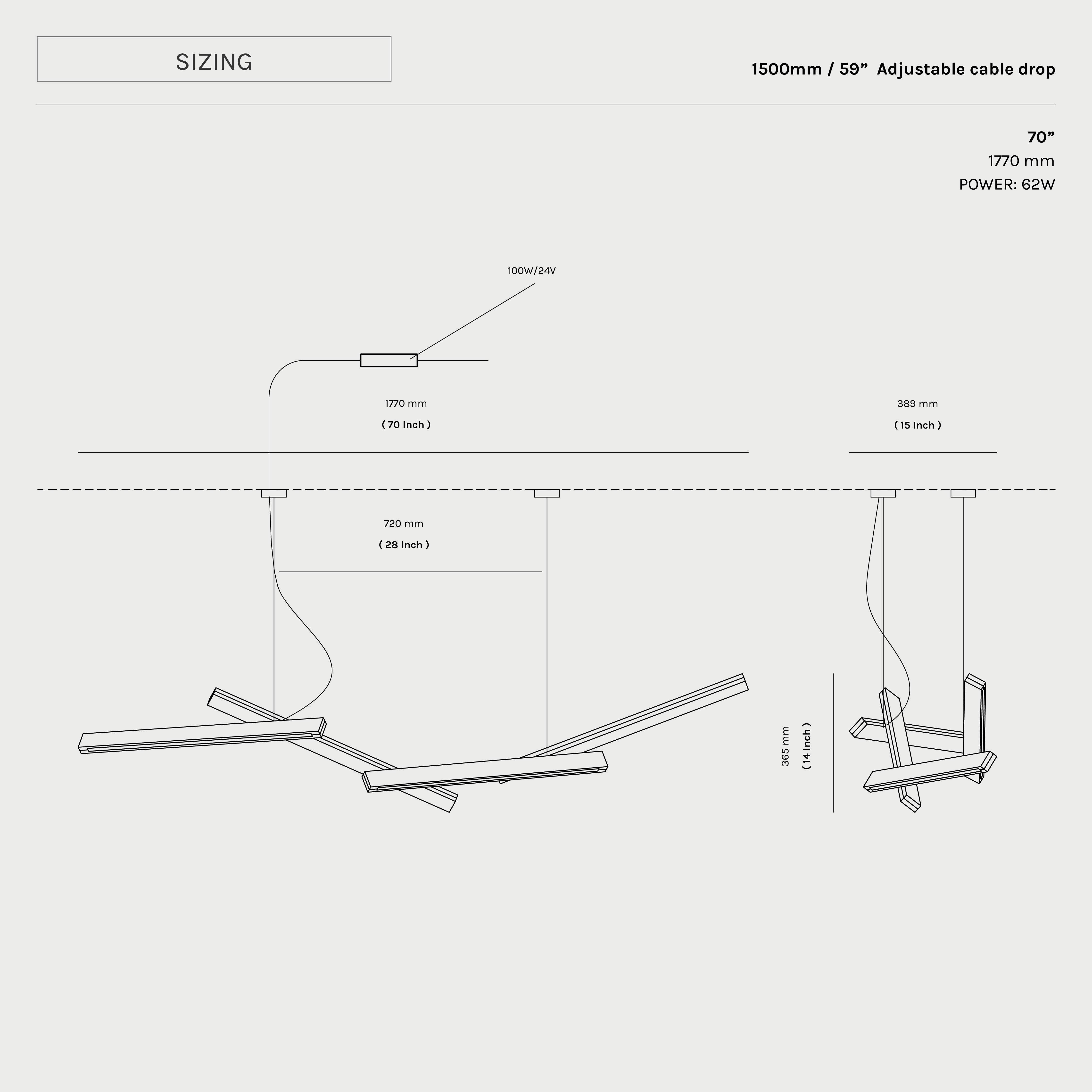 Bloc Vertical Pendant, luminaire LED sculptural brutaliste, laiton en vente 5