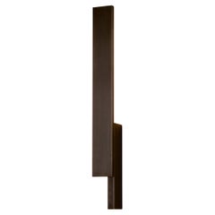 Bloc, applique a LED, ottone massiccio con patina annerita