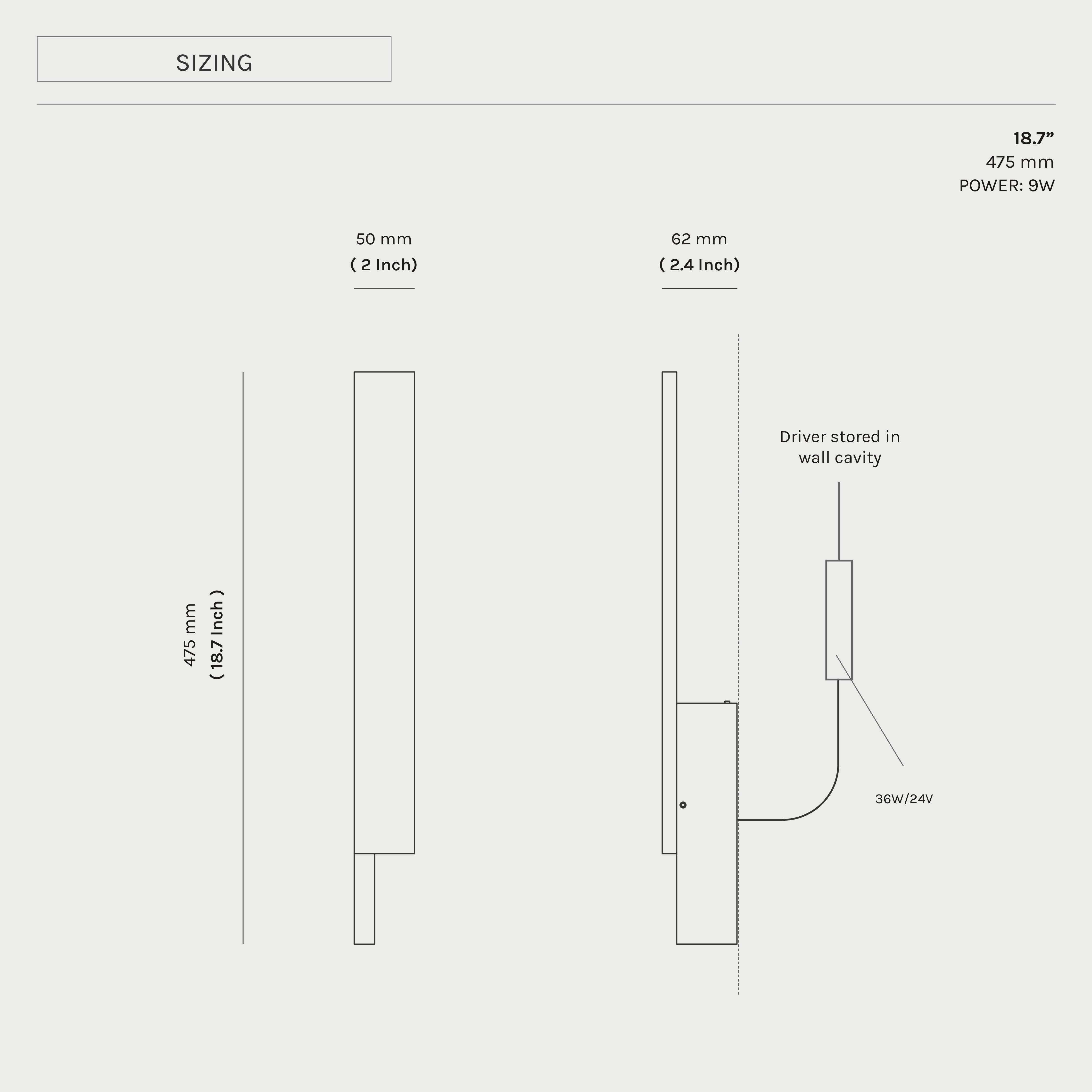 Aplique de pared Bloc , Luminaria LED, Latón cepillado macizo en Nuevo estado para la venta en Broadmeadows, Victoria