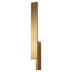 Bloc Wall Sconce , LED Light Fixture, Solid brushed Brass