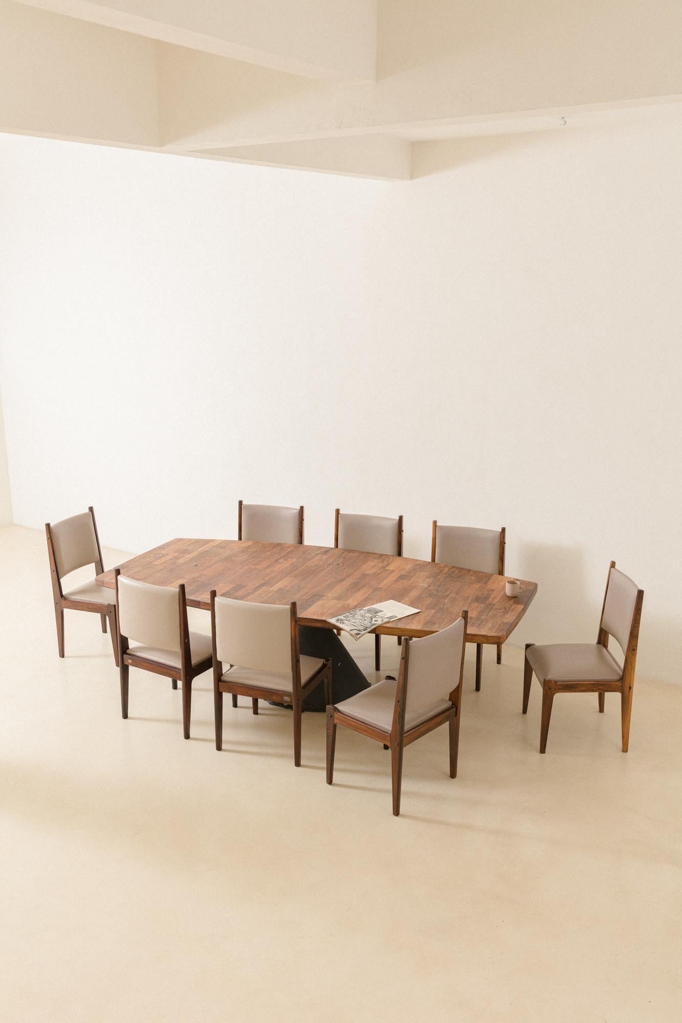 Bloch-Stühle von Sergio Rodrigues, brasilianisches Midcentury-Design, 1964 im Angebot 4