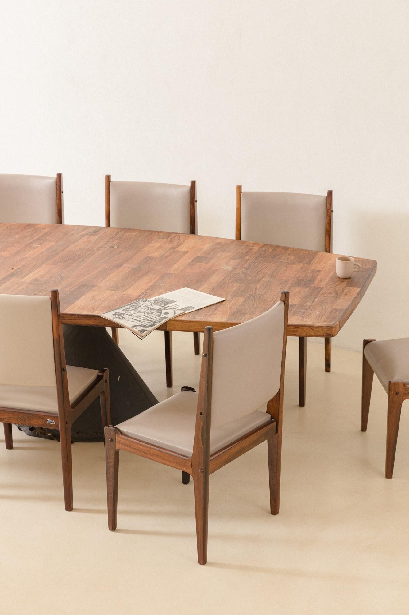 Bloch-Stühle von Sergio Rodrigues, brasilianisches Midcentury-Design, 1964 im Angebot 5
