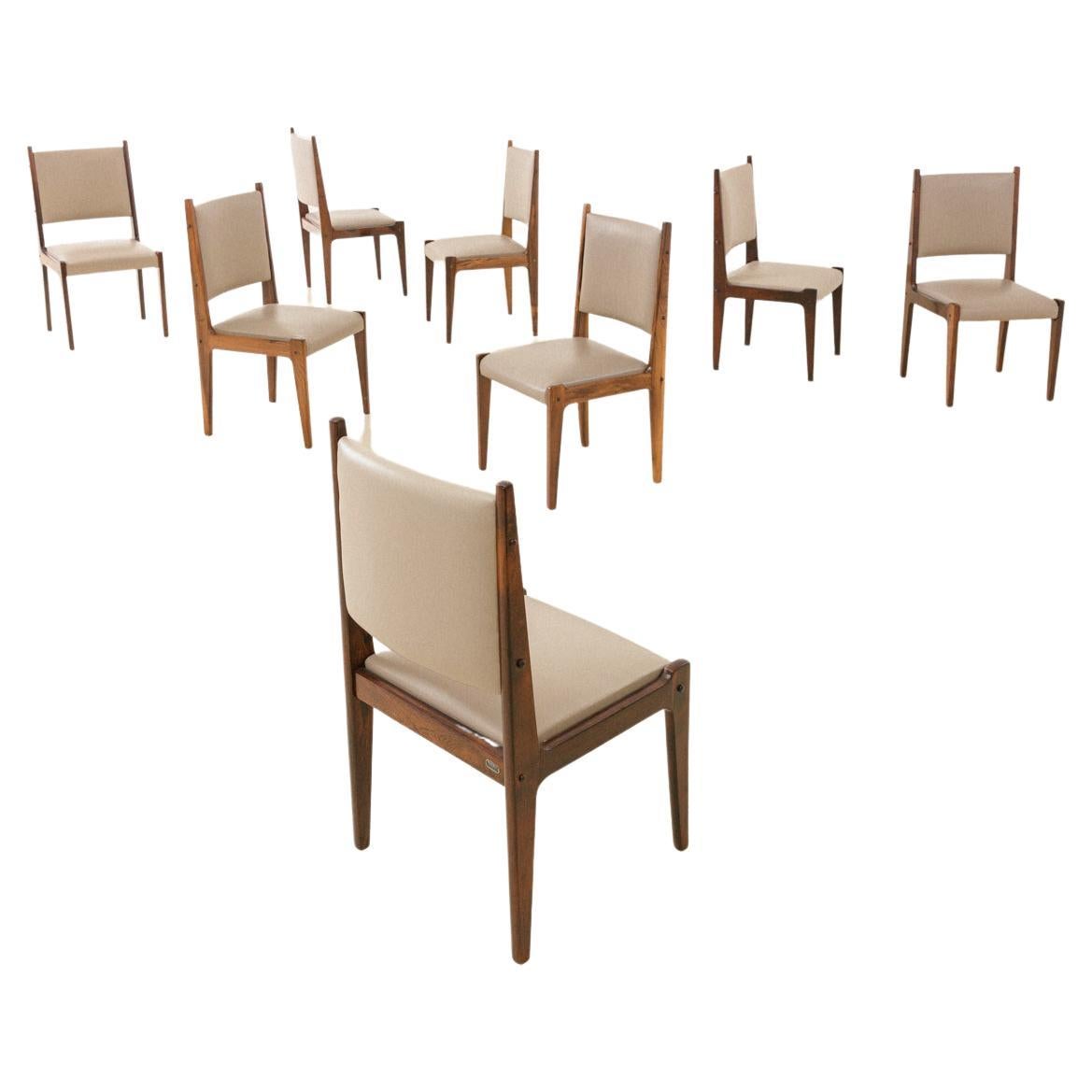 Chaises Bloch de Sergio Rodrigues, design brésilien du milieu du siècle dernier, 1964