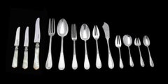 Bloch & Eschwege - 273 pièces Ensemble de couverts français anciens en argent sterling 950, coffre