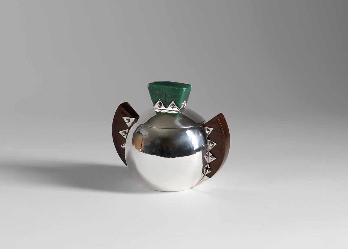 Silberschmied Bloch-Eschwege, Art Deco Tee- und Kaffeeservice, Frankreich, um 1930 (Sterlingsilber)