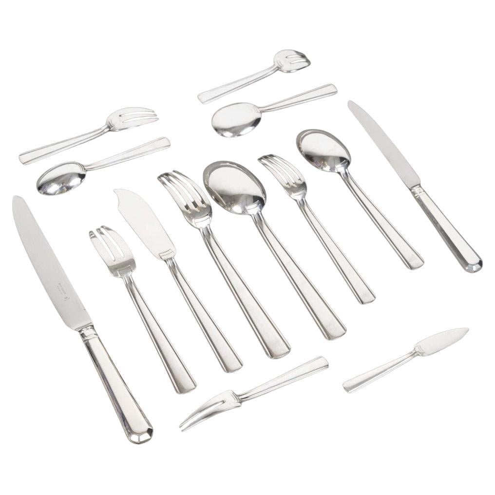 BLOCH ESCHWEGE - STERLING SILVER CUTLERY SET - 266 Pieces, 1930s Period For Sale