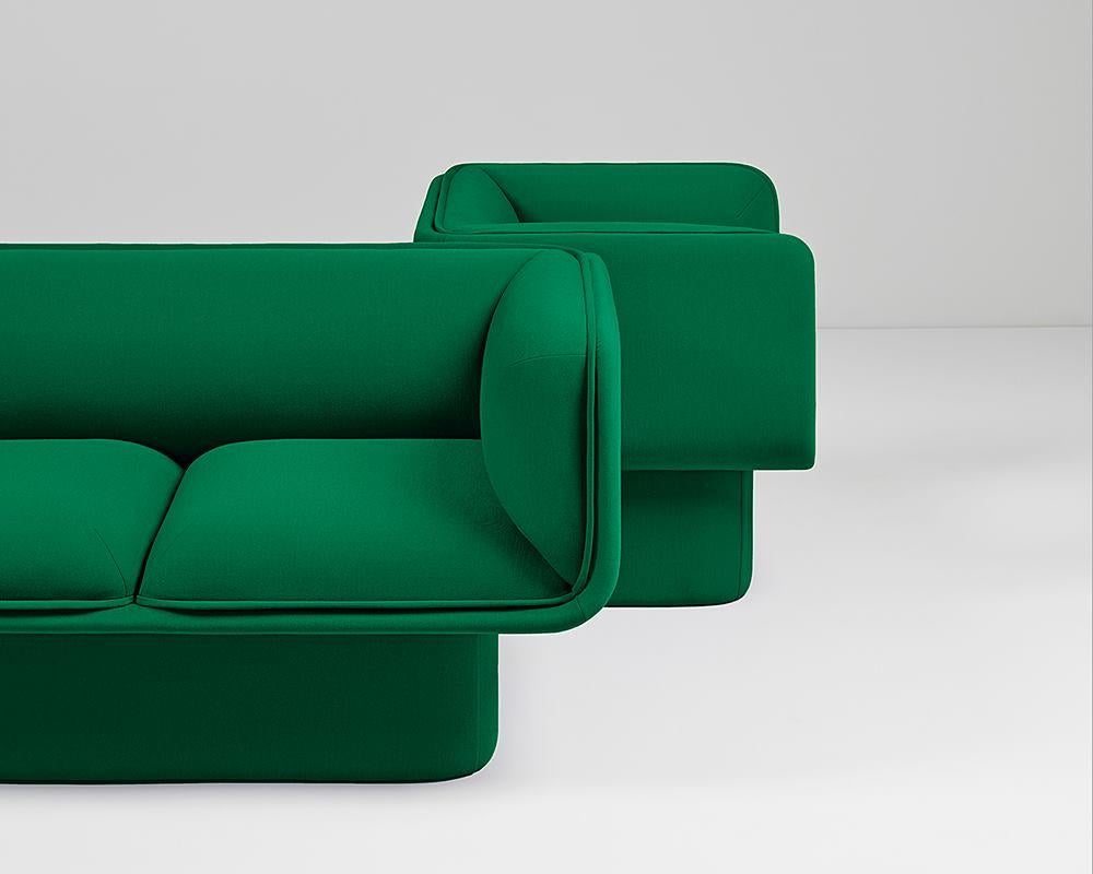 Fabric Block Armchair by Pepe Albargues For Sale
