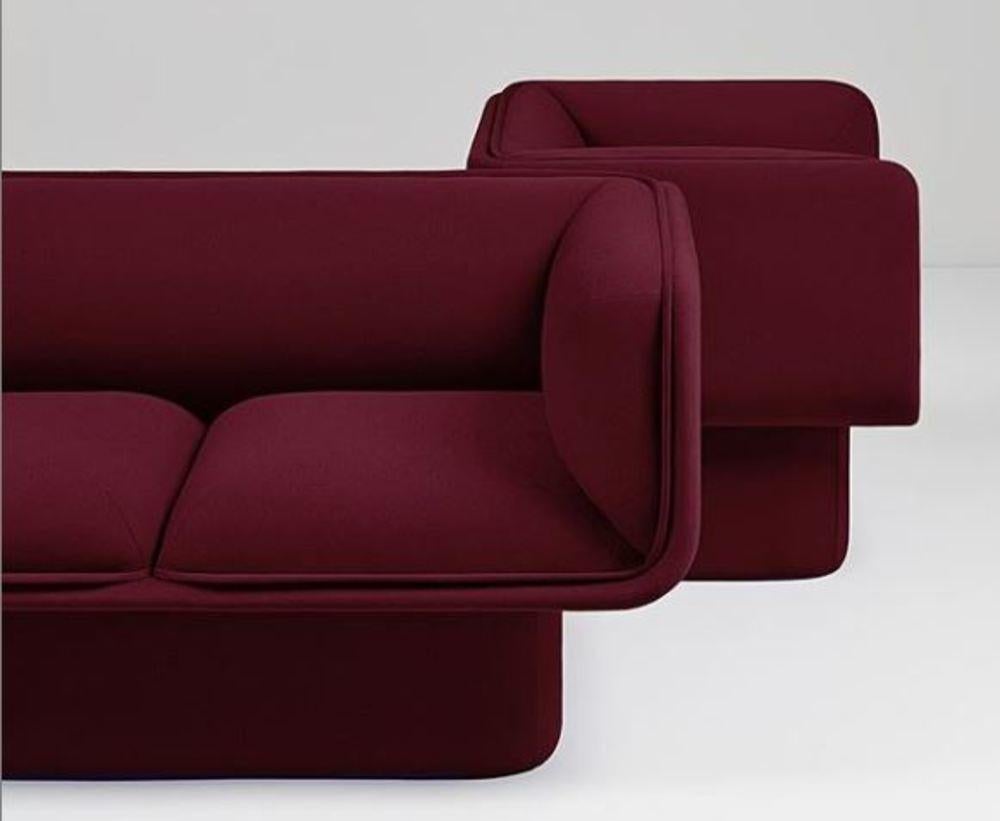 Block armchair by Studio Mut
Dimensions: H 78 x D 75 x W 87 cm
32 kg


The Block collection designed by the well-known Valencia based studio Mut design, is a collection with endless possible combinations, but that initially includes two sofas,