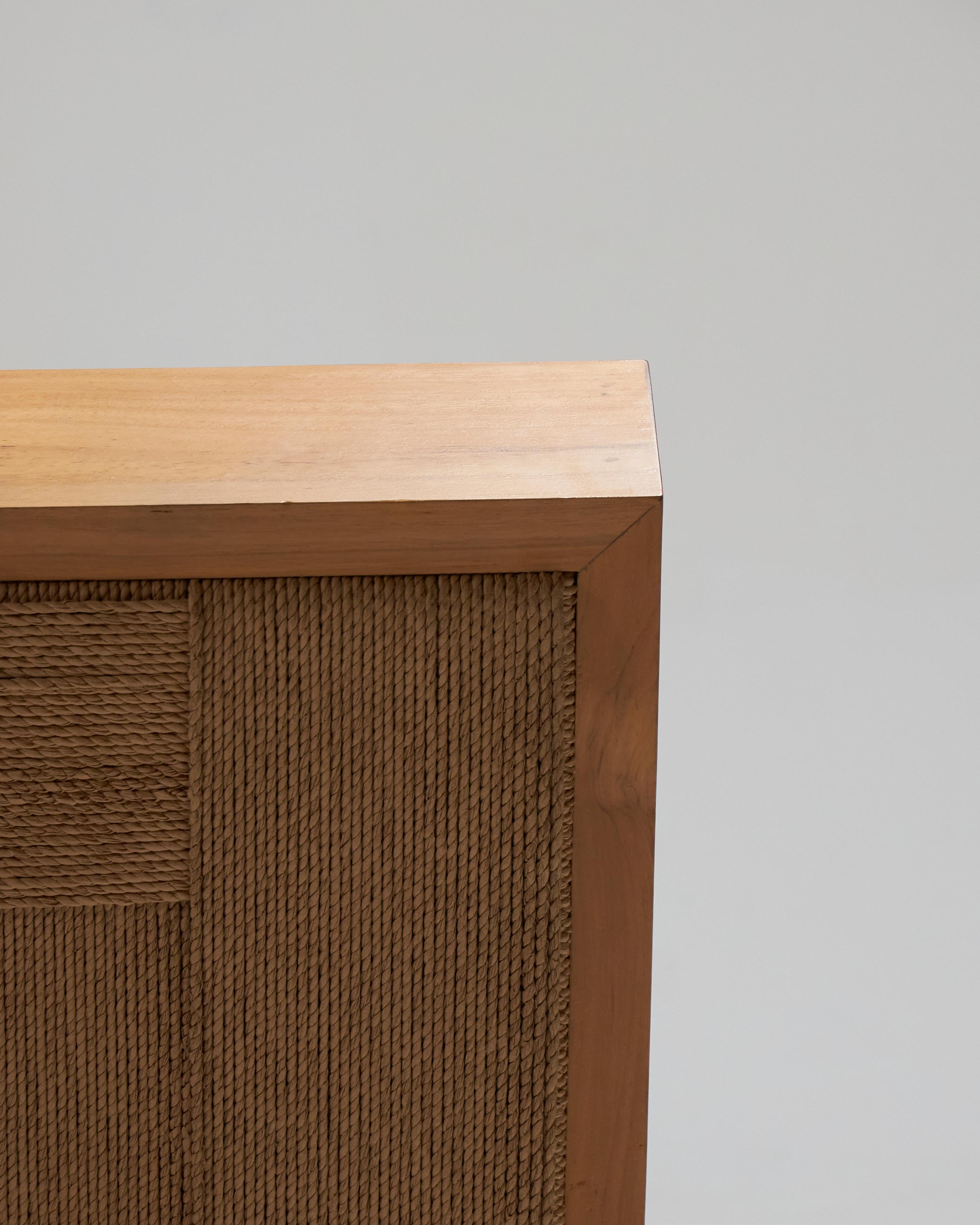 Block Armchair in natural rope For Sale 7