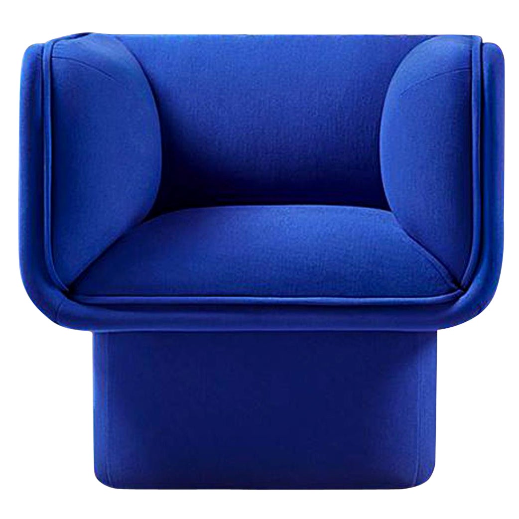 Block Blue Armchair by Pepe Albargues For Sale