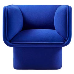 Blauer Sessel mit Blockmuster von Pepe Albargues