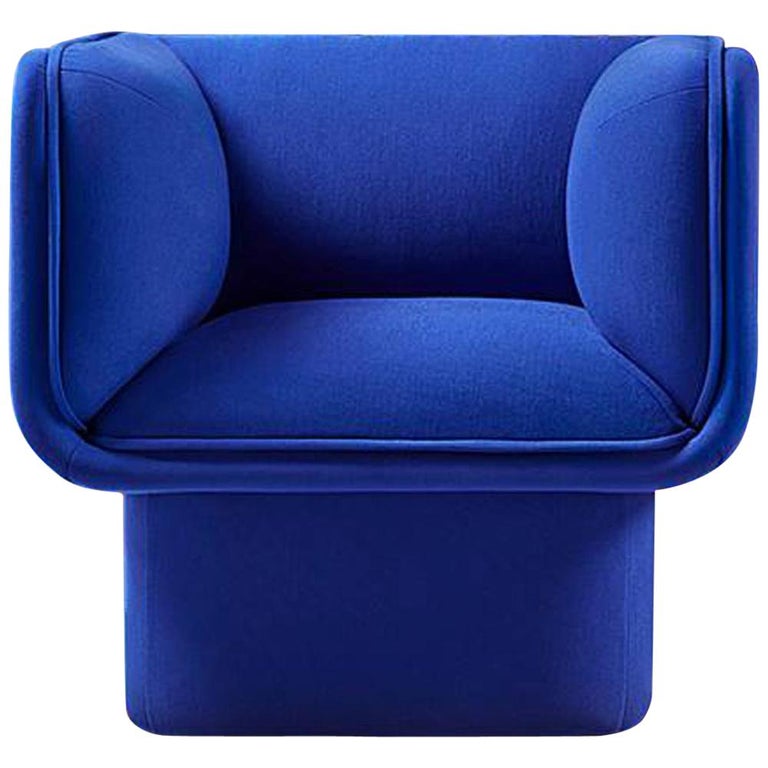 Block Blue Armchair by Studio Mut For Sale