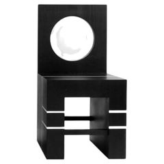 Block Chair I in Solid Oak by Valeria Vasi