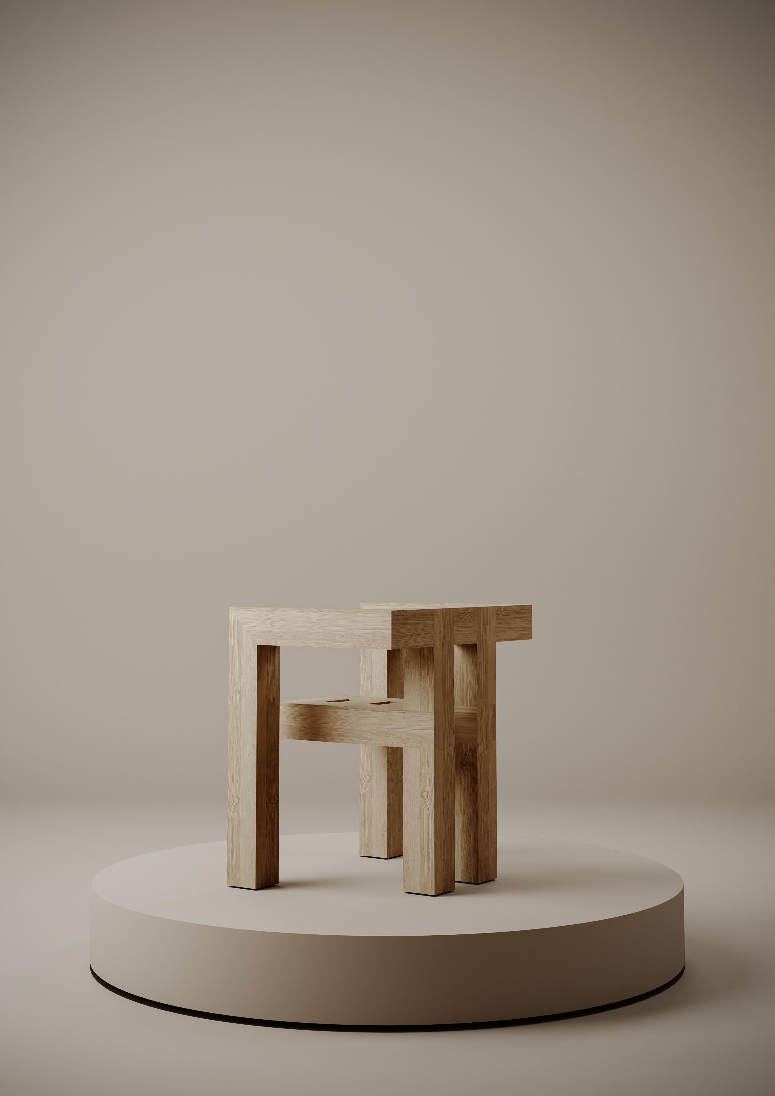 Block Chair by designed Adriane Escarfullery in vendita 1